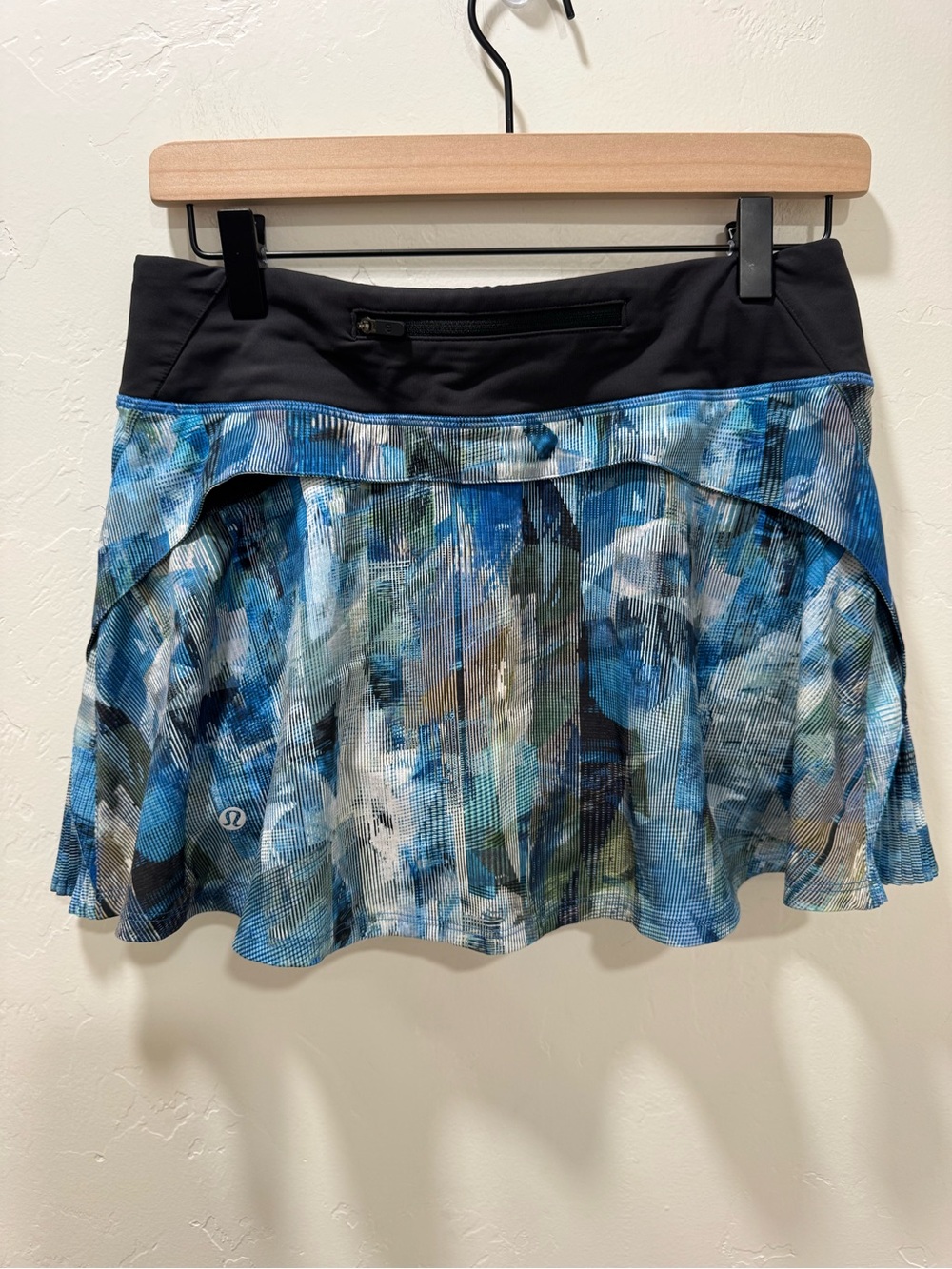 EUC Lululemon Pace Rival Skirt (Regular) *No Panels Sun Dazed Multi Blue 6 - Picture 8 of 16